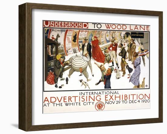 Underground to Wood Lane-null-Framed Giclee Print