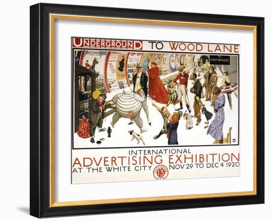 Underground to Wood Lane-null-Framed Giclee Print