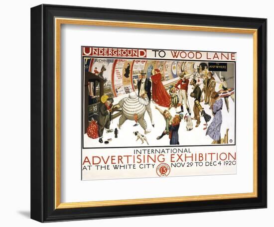 Underground to Wood Lane-null-Framed Giclee Print