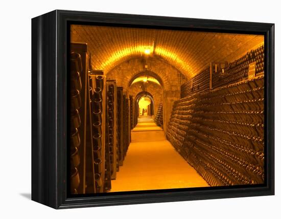 Underground Wine Cellar, Champagne Francois Seconde, Sillery Grand Cru-Per Karlsson-Framed Premier Image Canvas