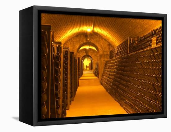 Underground Wine Cellar, Champagne Francois Seconde, Sillery Grand Cru-Per Karlsson-Framed Premier Image Canvas