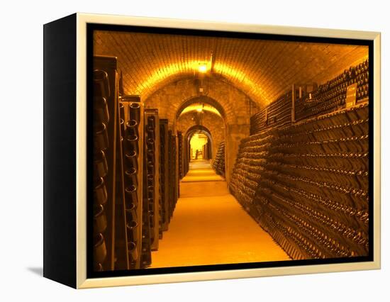 Underground Wine Cellar, Champagne Francois Seconde, Sillery Grand Cru-Per Karlsson-Framed Premier Image Canvas