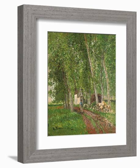 Undergrowth at Moret, 1902-Camille Pissarro-Framed Giclee Print