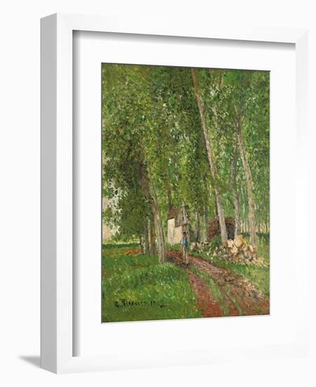 Undergrowth at Moret, 1902-Camille Pissarro-Framed Giclee Print