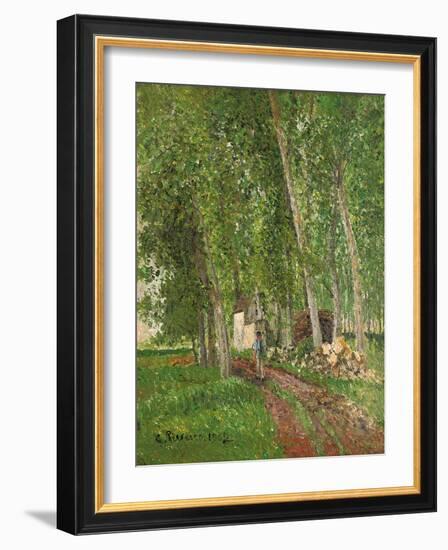 Undergrowth at Moret, 1902-Camille Pissarro-Framed Giclee Print