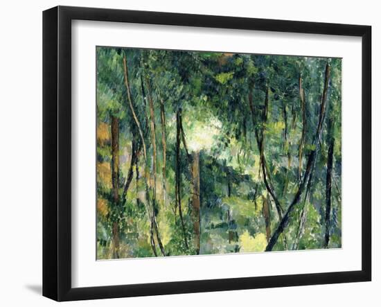 Undergrowth, C.1885-Paul Cézanne-Framed Giclee Print