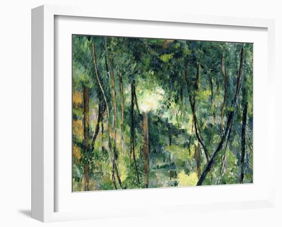 Undergrowth, C.1885-Paul Cézanne-Framed Giclee Print