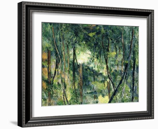 Undergrowth, C.1885-Paul Cézanne-Framed Giclee Print