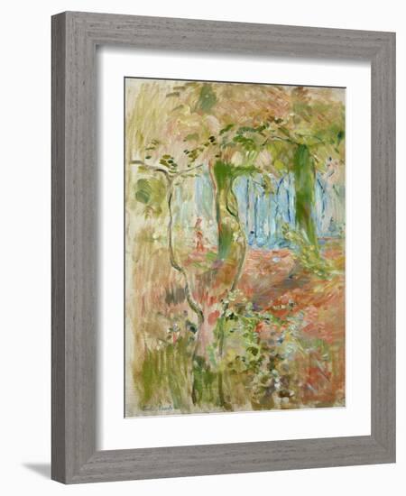 Undergrowth in Autumn, 1894-Berthe Morisot-Framed Giclee Print