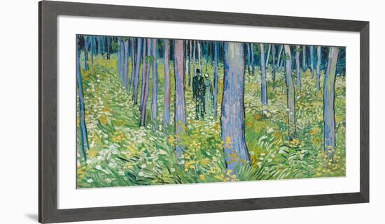 Undergrowth with Two Figures, 1890-Vincent van Gogh-Framed Art Print