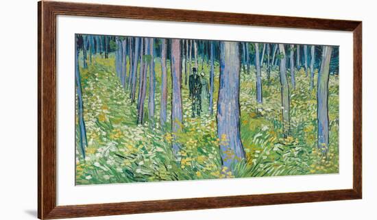 Undergrowth with Two Figures, 1890-Vincent van Gogh-Framed Art Print