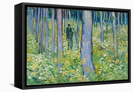 Undergrowth with Two Figures, 1890-Vincent van Gogh-Framed Premier Image Canvas