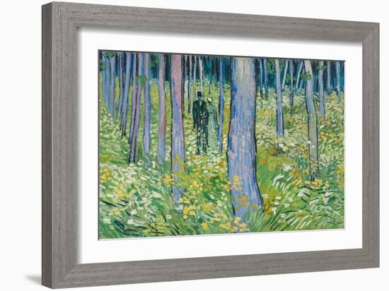 Undergrowth with Two Figures, 1890-Vincent van Gogh-Framed Giclee Print