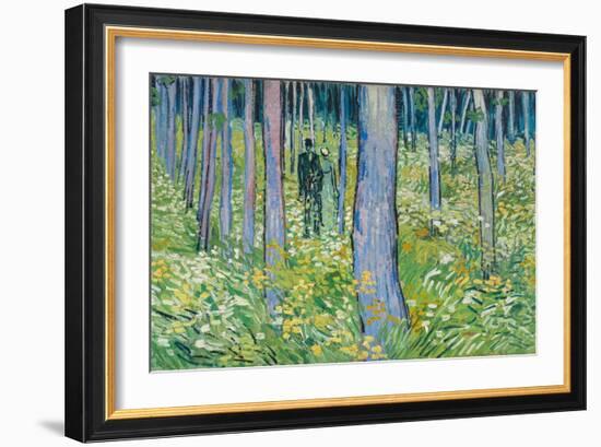 Undergrowth with Two Figures, 1890-Vincent van Gogh-Framed Giclee Print