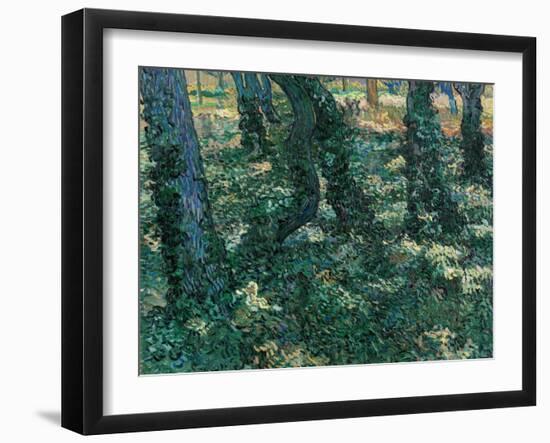 Undergrowth-Vincent van Gogh-Framed Giclee Print