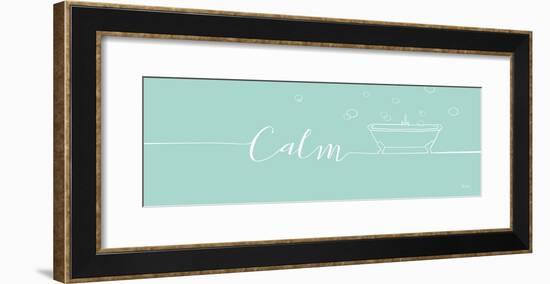 Underline Bath II Teal-Veronique Charron-Framed Art Print