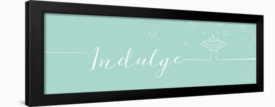 Underline Bath III Teal-Veronique Charron-Framed Art Print