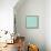 Underline Bath V Teal-Veronique Charron-Framed Stretched Canvas displayed on a wall