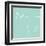 Underline Bath V Teal-Veronique Charron-Framed Art Print