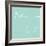 Underline Bath V Teal-Veronique Charron-Framed Art Print