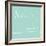 Underline Bath V Teal-Veronique Charron-Framed Art Print