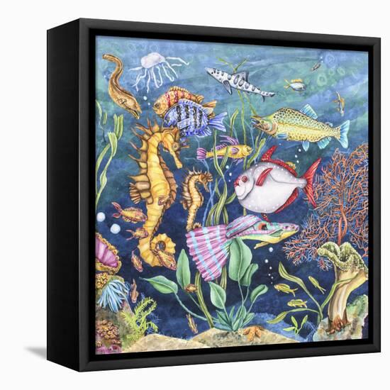 Undersea Adventure-Charlsie Kelly-Framed Stretched Canvas