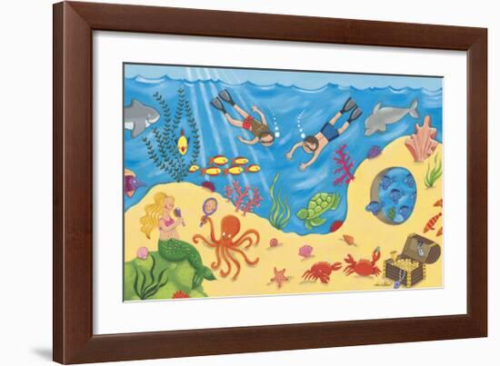 Undersea Fun-Sophie Harding-Framed Art Print