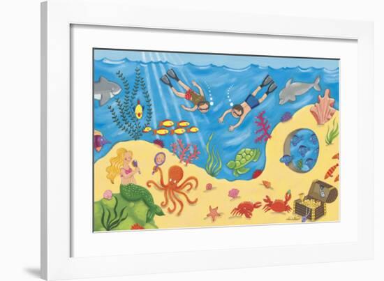 Undersea Fun-Sophie Harding-Framed Art Print