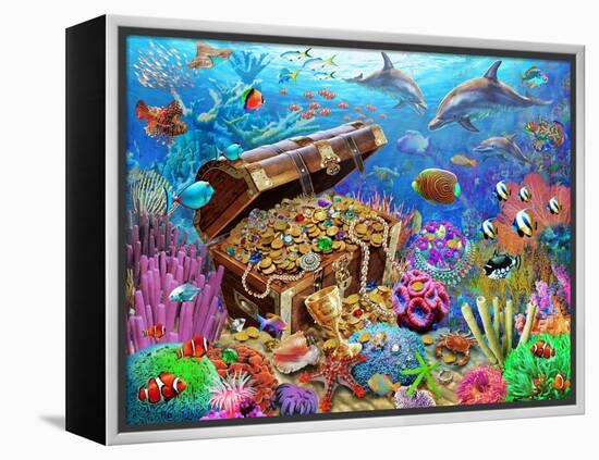 Undersea Treasure-Adrian Chesterman-Framed Stretched Canvas