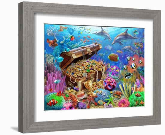 Undersea Treasure-Adrian Chesterman-Framed Art Print