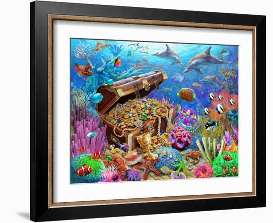 Undersea Treasure-Adrian Chesterman-Framed Art Print