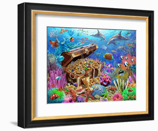 Undersea Treasure-Adrian Chesterman-Framed Premium Giclee Print