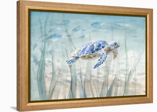 Undersea Turtle-Danhui Nai-Framed Stretched Canvas