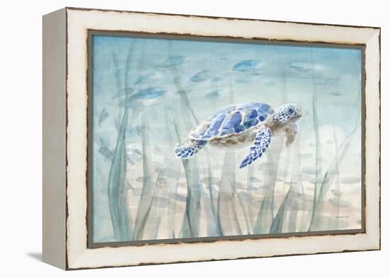 Undersea Turtle-Danhui Nai-Framed Stretched Canvas