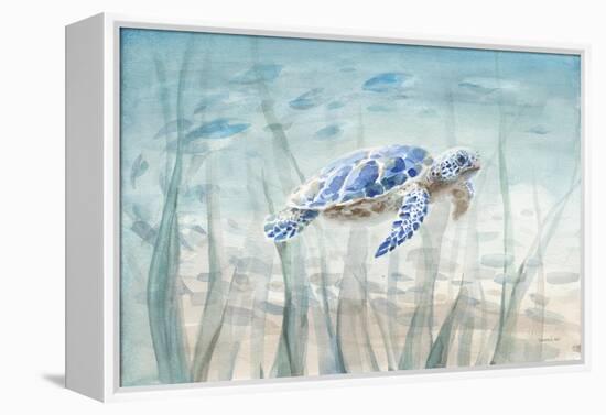 Undersea Turtle-Danhui Nai-Framed Stretched Canvas