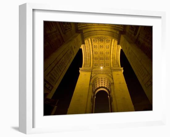Underside of the Arc de Triomphe at Night, Paris, France-Jim Zuckerman-Framed Photographic Print