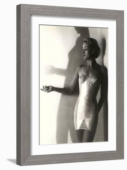 Underware Model in Merry Widow-null-Framed Art Print