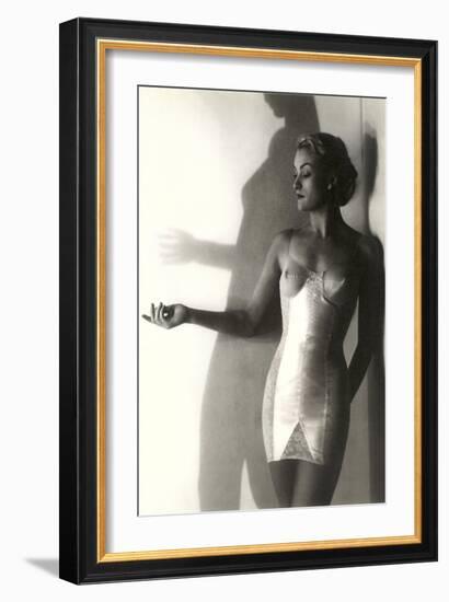 Underware Model in Merry Widow-null-Framed Art Print