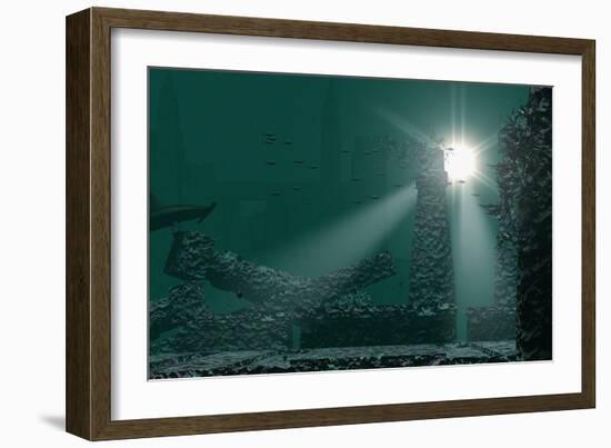 Underwater Atlantis-Christian Darkin-Framed Photographic Print