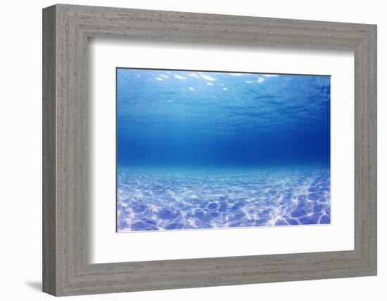 Underwater Background in the Sea-Rich Carey-Framed Photographic Print