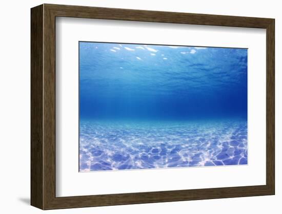 Underwater Background in the Sea-Rich Carey-Framed Photographic Print