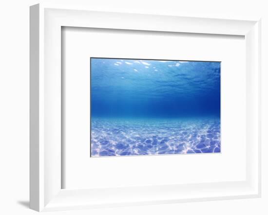 Underwater Background in the Sea-Rich Carey-Framed Photographic Print