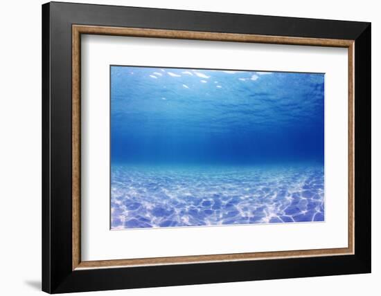 Underwater Background in the Sea-Rich Carey-Framed Photographic Print