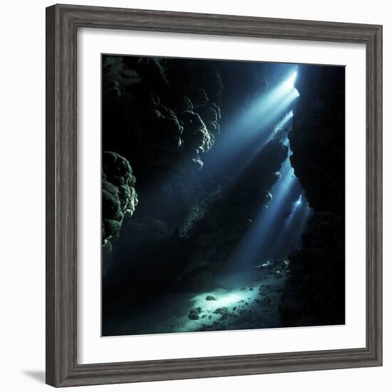 Underwater Cave-Alexander Semenov-Framed Premium Photographic Print