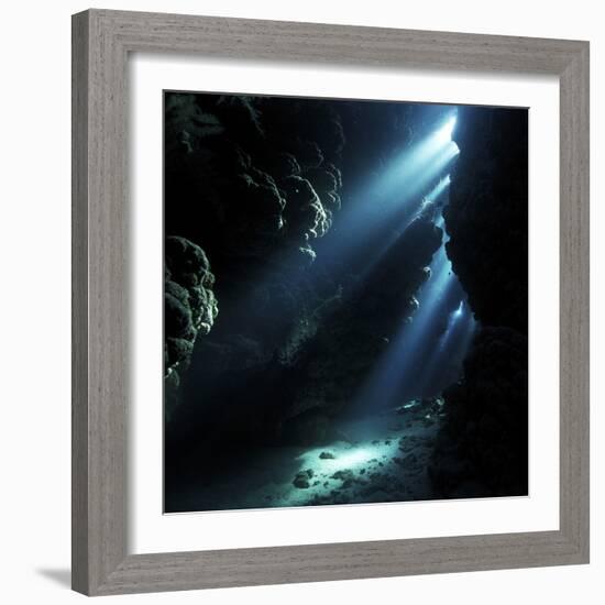 Underwater Cave-Alexander Semenov-Framed Premium Photographic Print