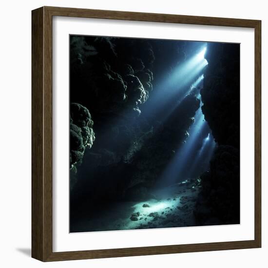 Underwater Cave-Alexander Semenov-Framed Premium Photographic Print