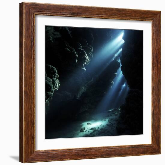 Underwater Cave-Alexander Semenov-Framed Premium Photographic Print