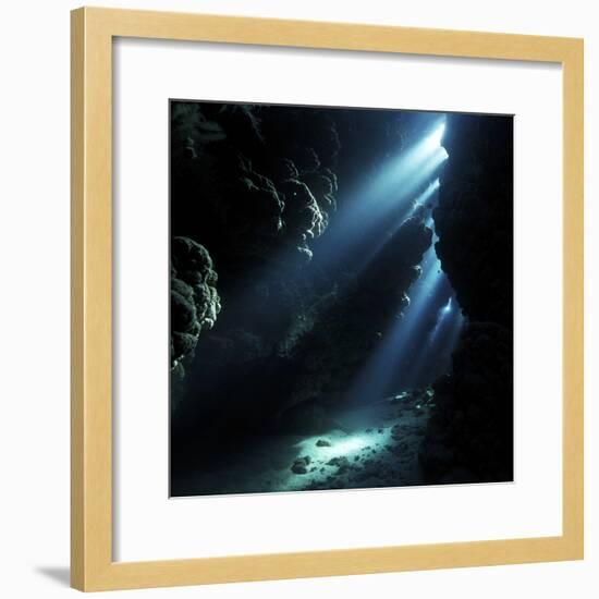 Underwater Cave-Alexander Semenov-Framed Premium Photographic Print
