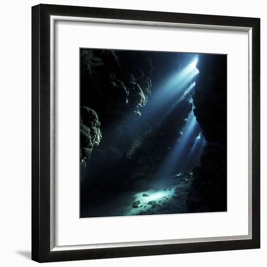 Underwater Cave-Alexander Semenov-Framed Premium Photographic Print