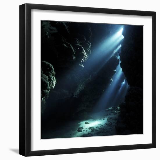 Underwater Cave-Alexander Semenov-Framed Premium Photographic Print